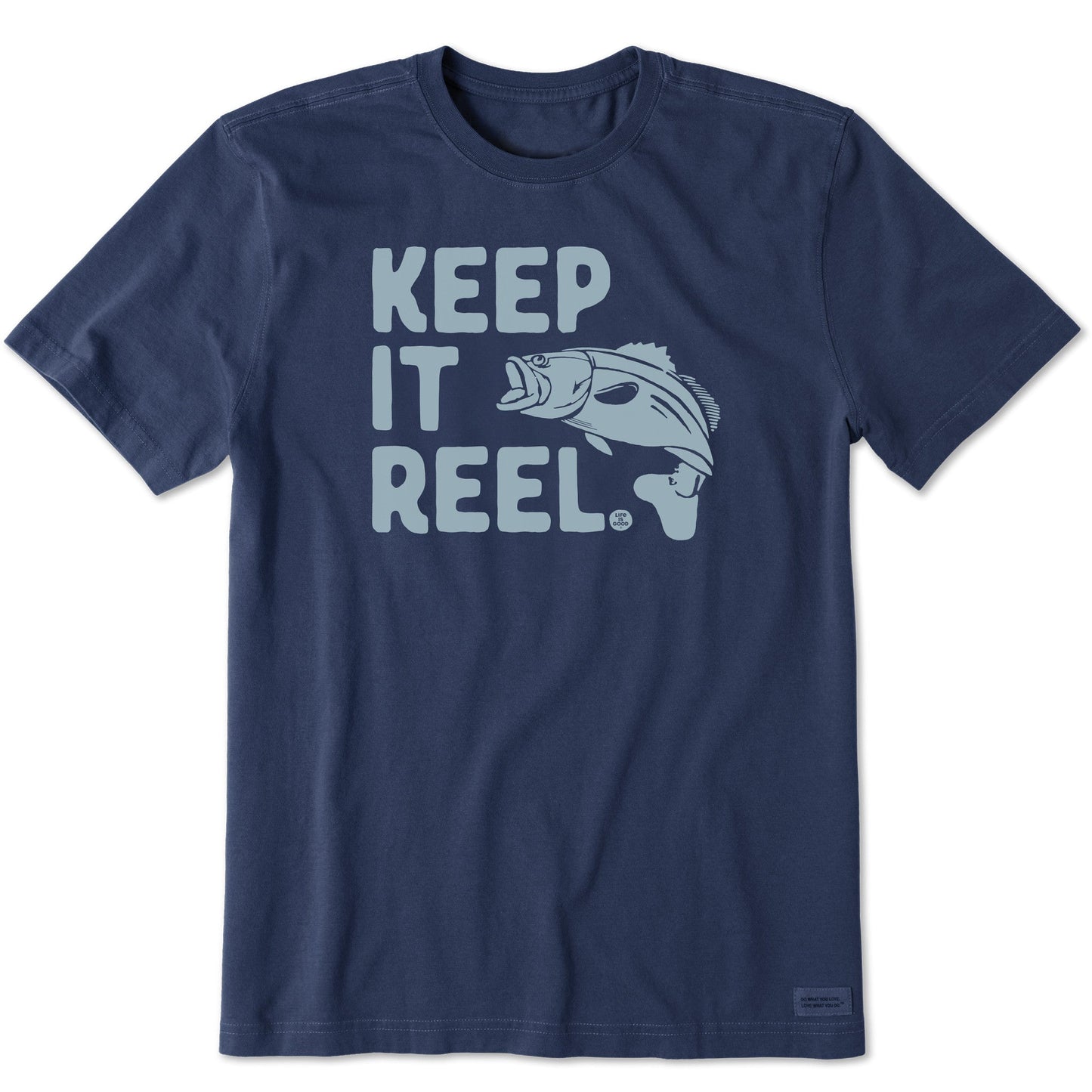 Men's Wordsmith Keep it Reel Fish Short Sleeve Crusher Tee