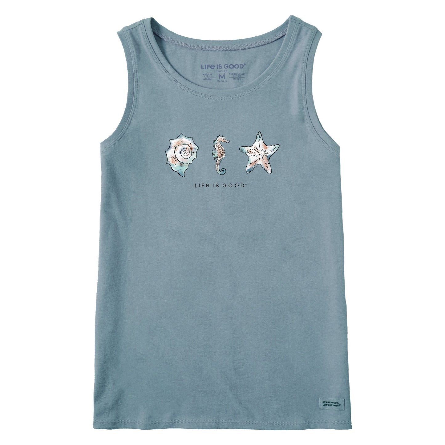 Women's Sea Life and Shells Crusher Tank