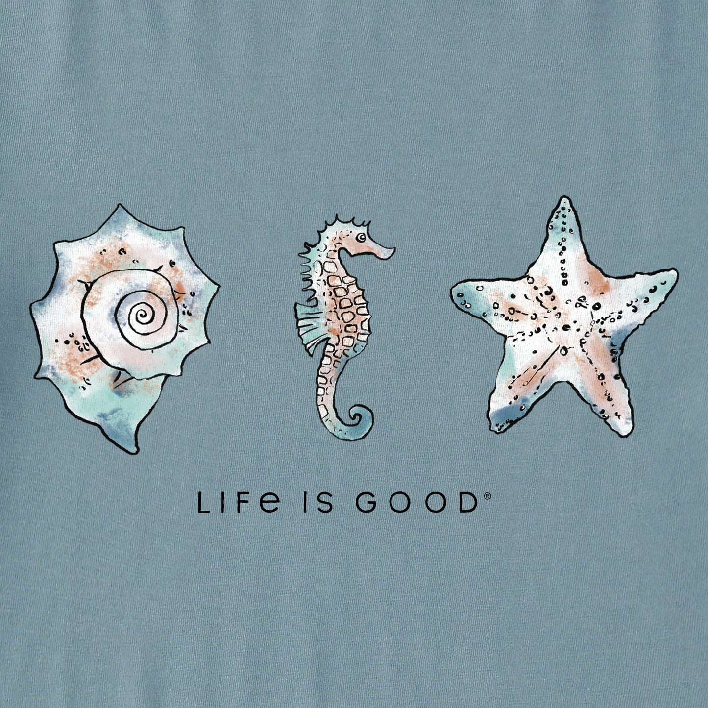 Women's Sea Life and Shells Crusher Tank