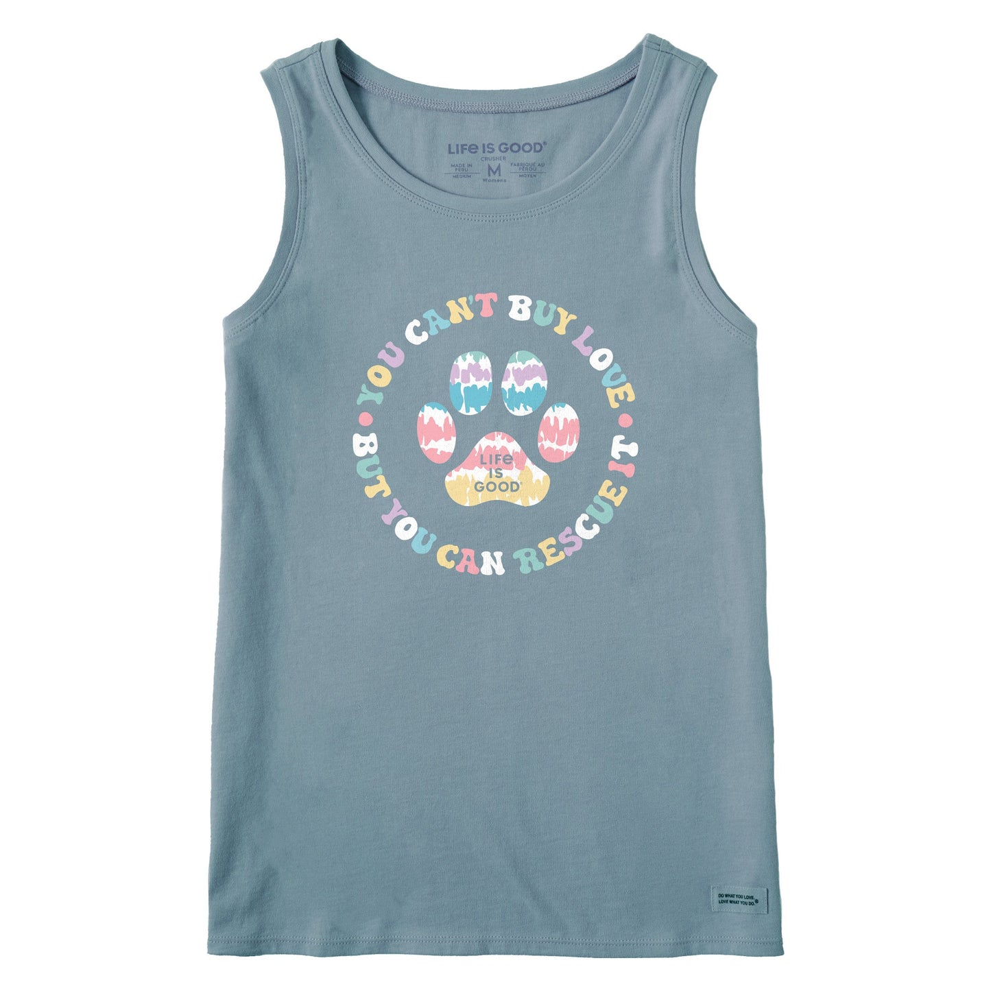 Women's Tie Dye You Can't Buy Love Crusher Tank