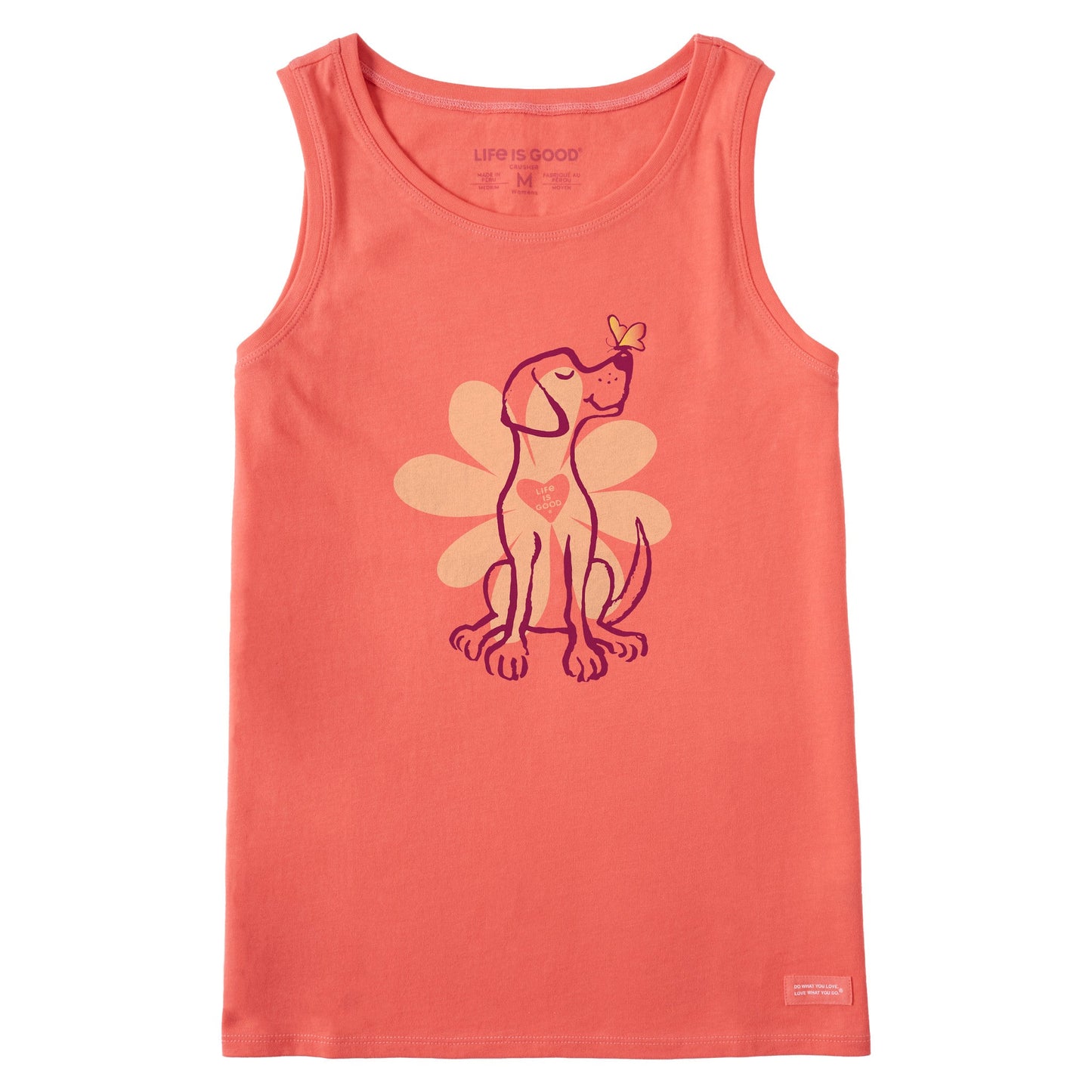 Women's Spring Daisy Dog Crusher Tank