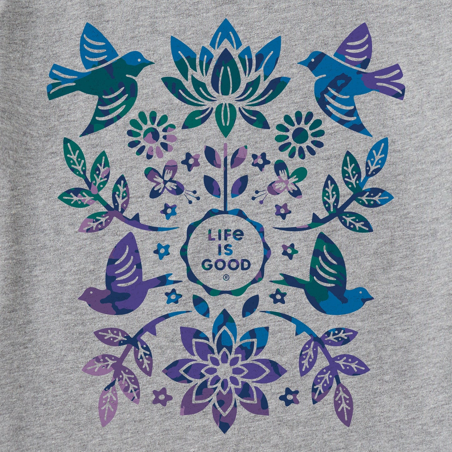 Women's Folk Art Garden Tie Dye Crusher Tank