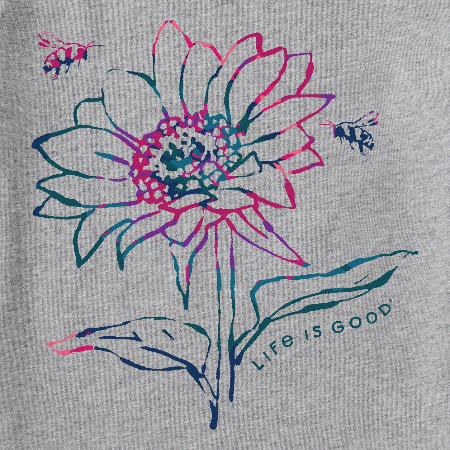 Women's Tie Dye Sunflower Bees Crusher Tank