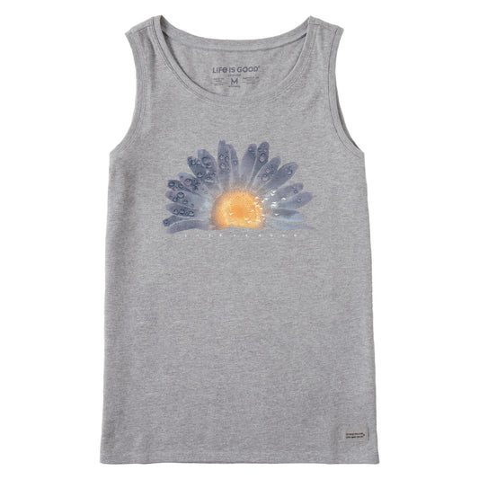 Women's Watercolor Daisy Crusher Tank
