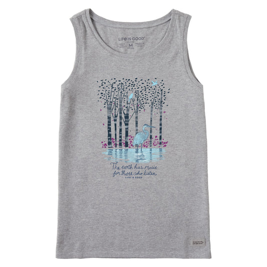 Women's Earth Has Music Heron Crusher Tank