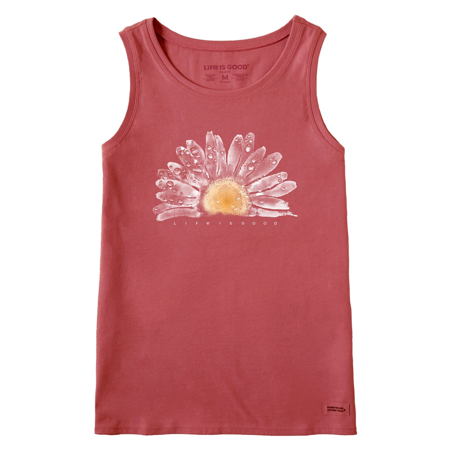 Women's Watercolor Daisy Crusher Tank