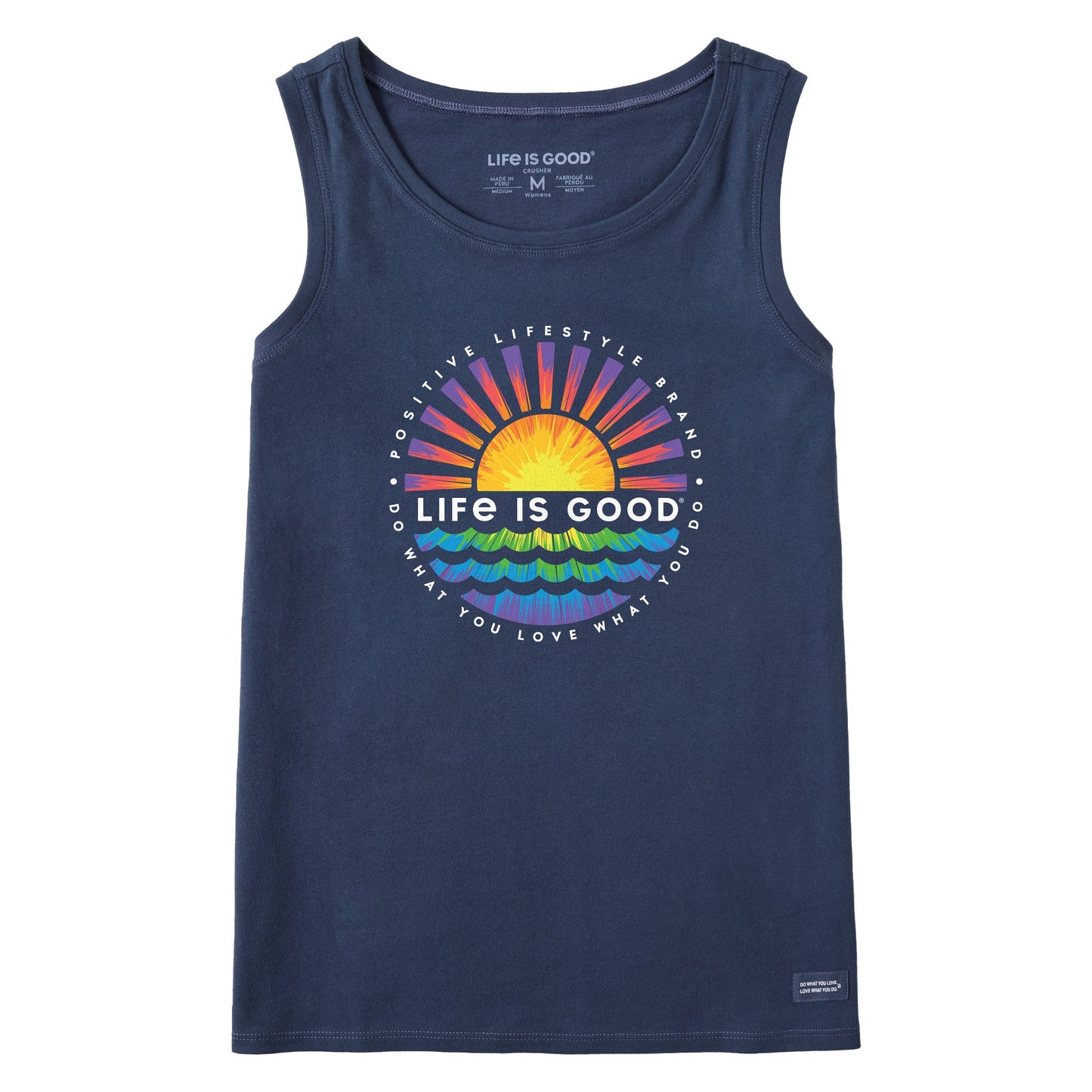 Women's Tie Dye Sunset Burst Crusher Tank