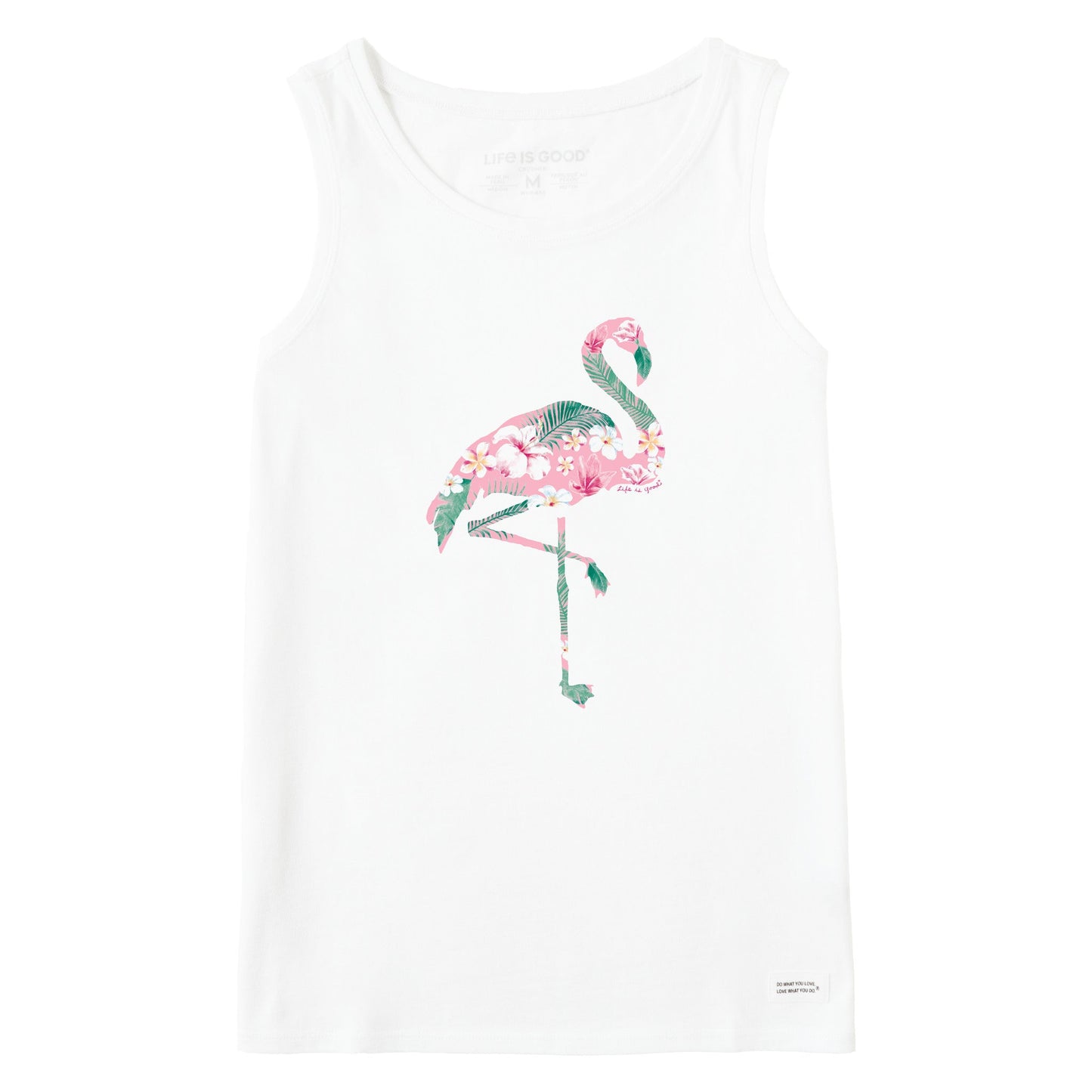 Women's Flamingo Flowers Crusher Tank