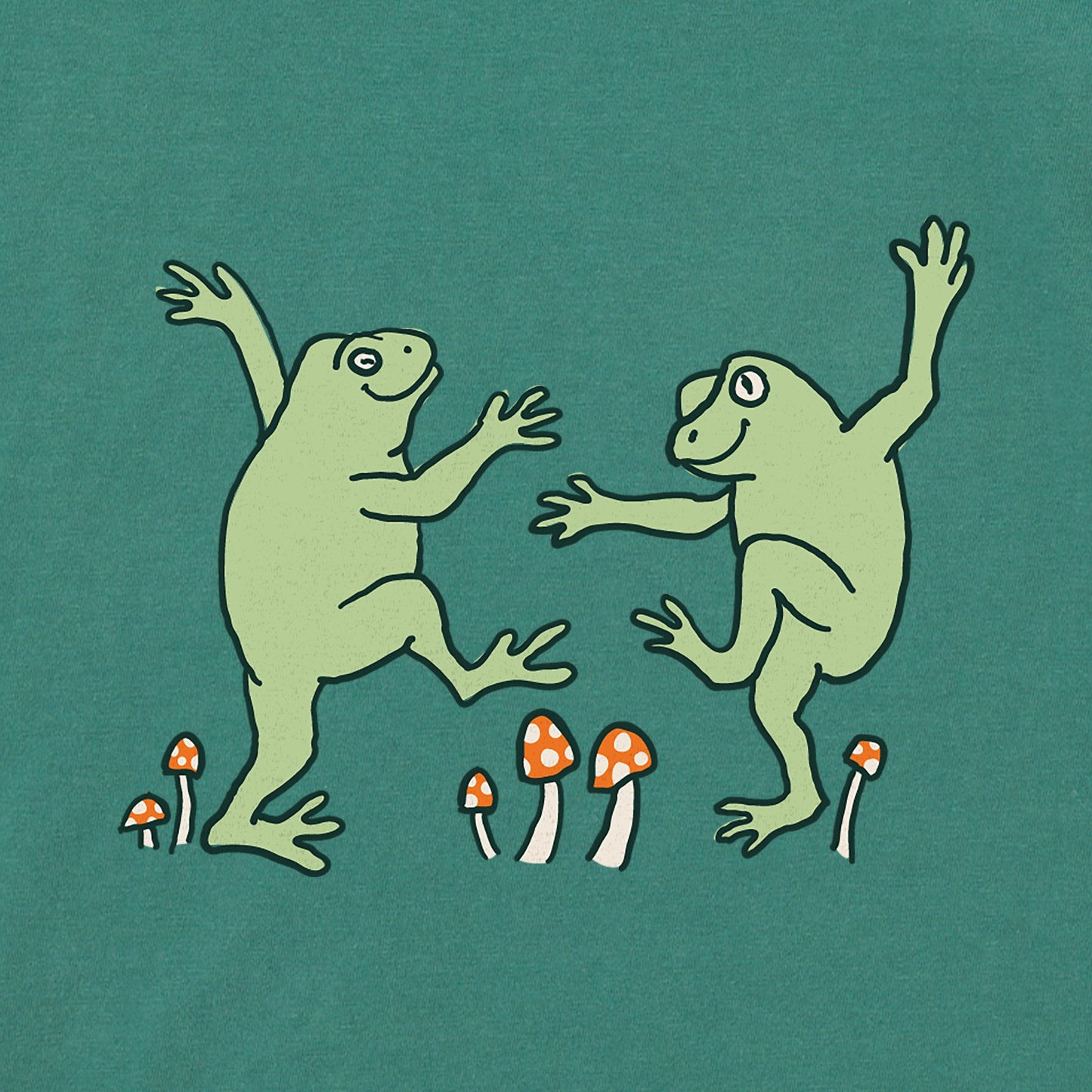 Women's Dancing Frogs Short Sleeve Crusher Boxy Tee