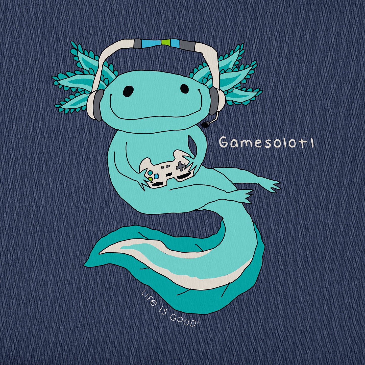 Kids Gamesolotl Long Sleeve Crusher Tee