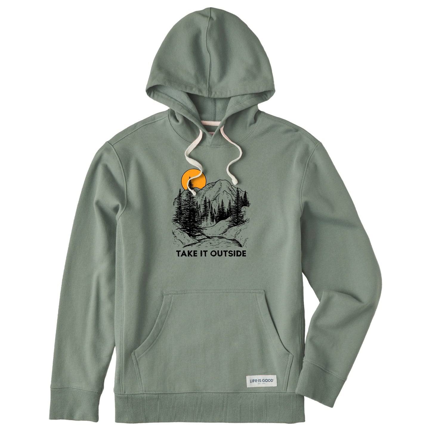 Men's Take it Outside Mountains Simply True Fleece Hoodie