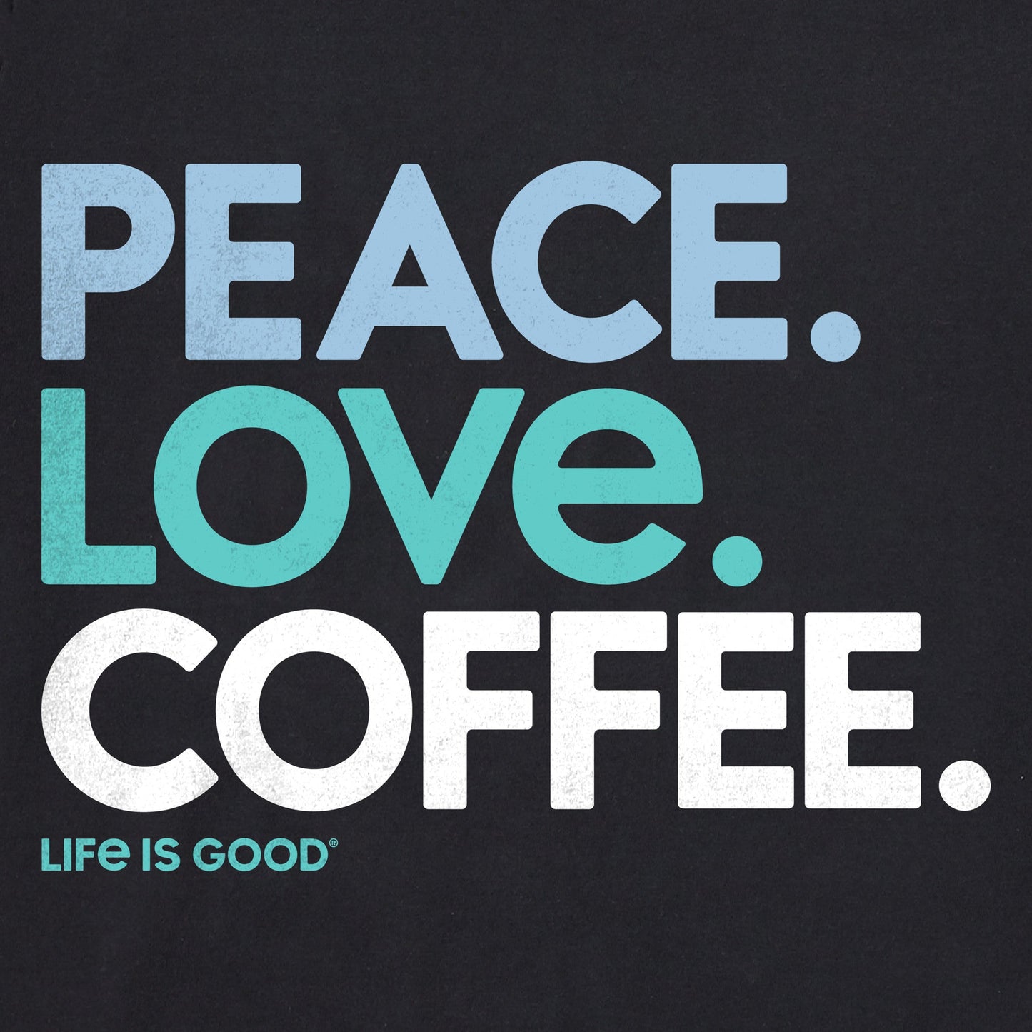 Men's Peace Love Coffee Simply True Fleece Hoodie