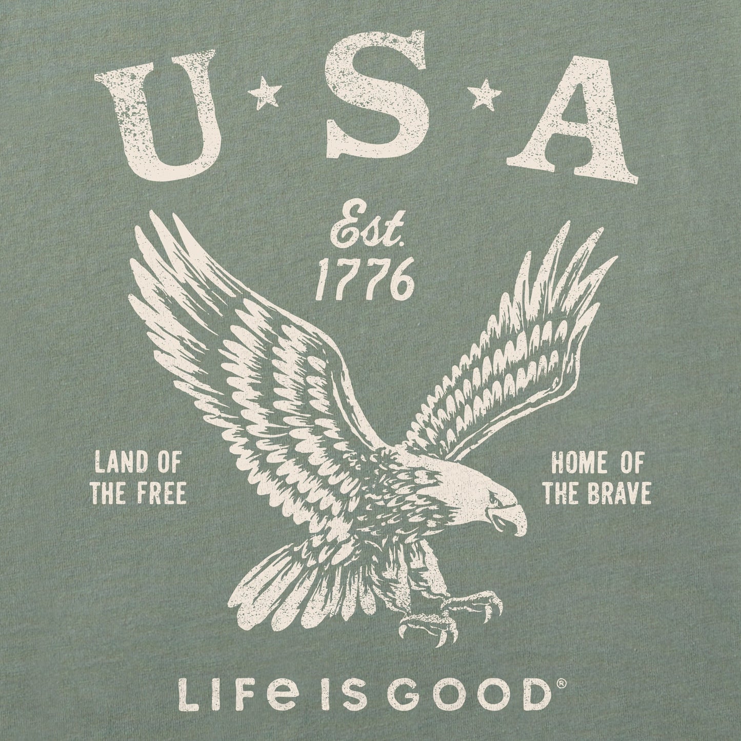 Men's USA 1776 Eagle Simply True Fleece Crew