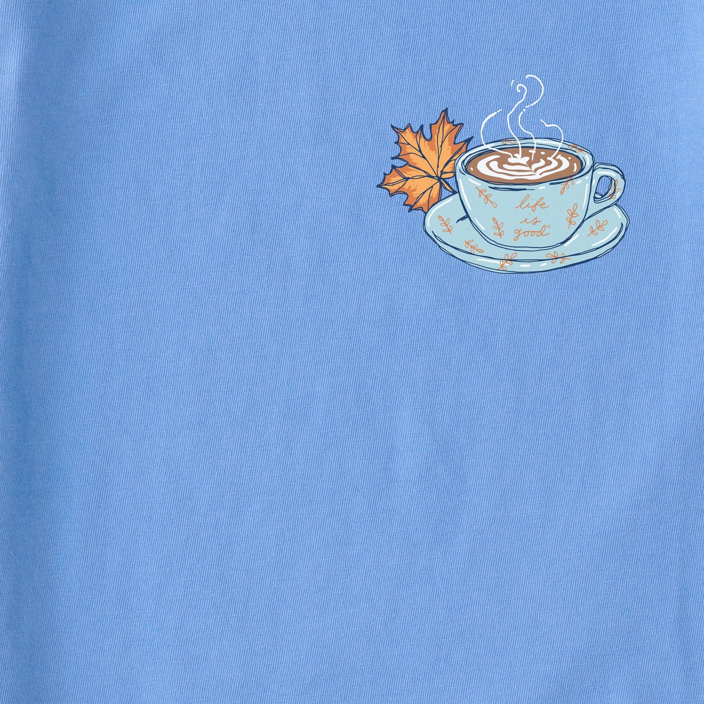 Women's Fall Books and Coffee Short Sleeve Crusher Tee