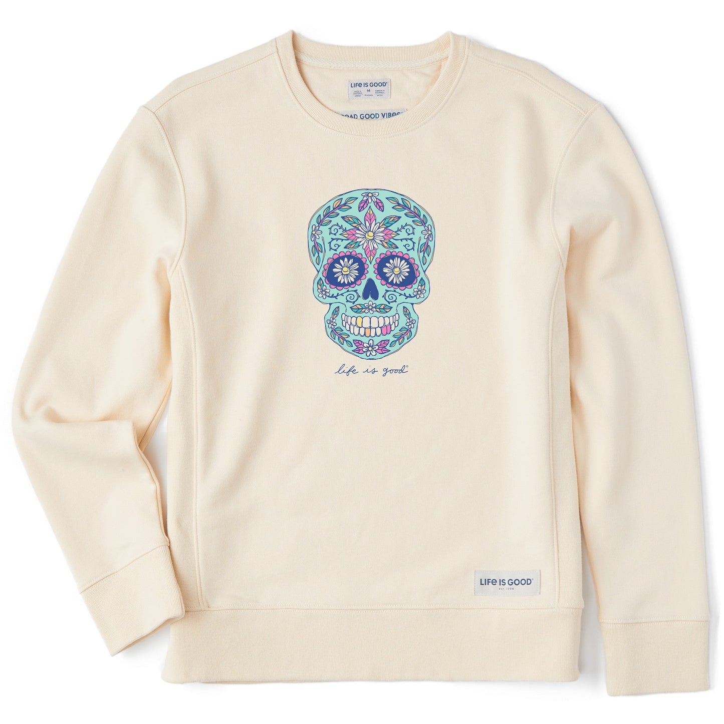 Women's Daisy Skull Simply True Crew