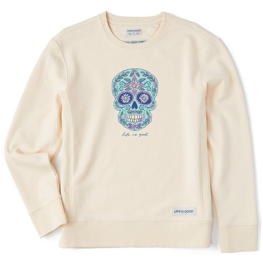 Women's Daisy Skull Simply True Crew