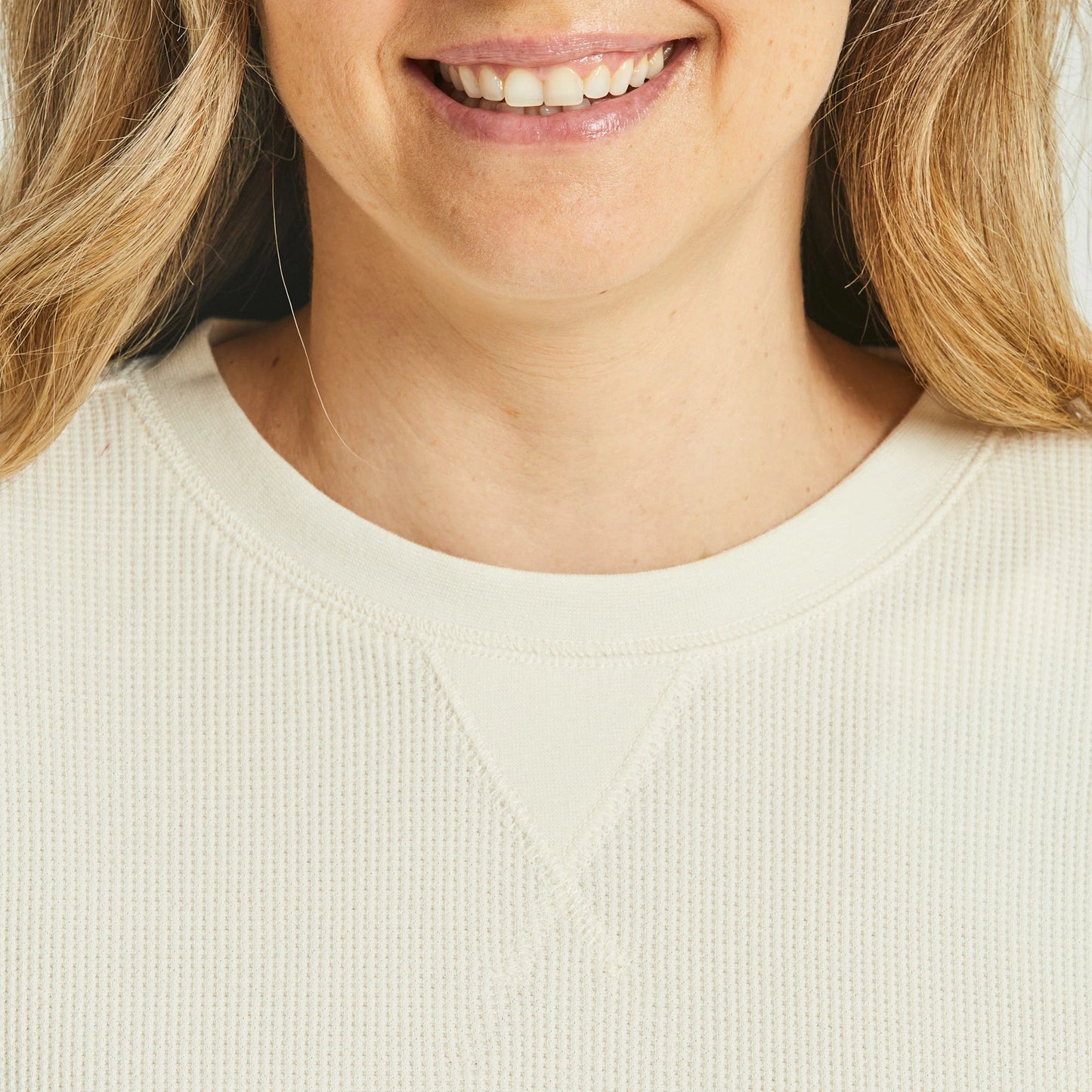 Women's Solid Long Sleeve Thermal Tee