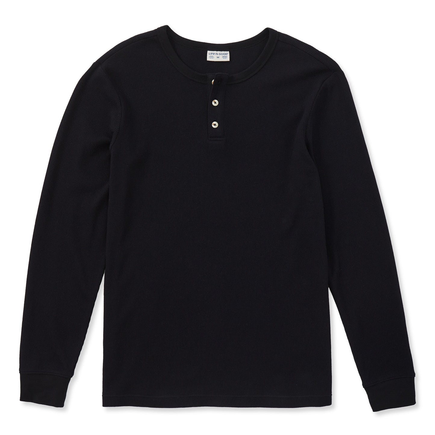 Men's Solid Thermal Henley