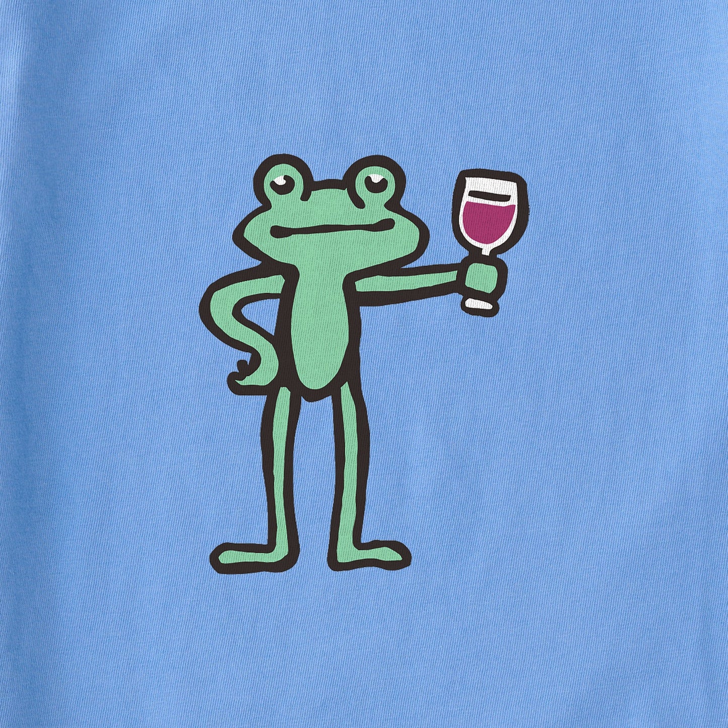 Women's Frog with Wine Short Sleeve Crusher Boxy Tee