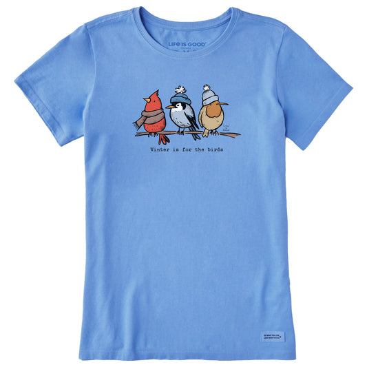 Women's Shady Winter is for the Birds Short Sleeve Crusher Tee