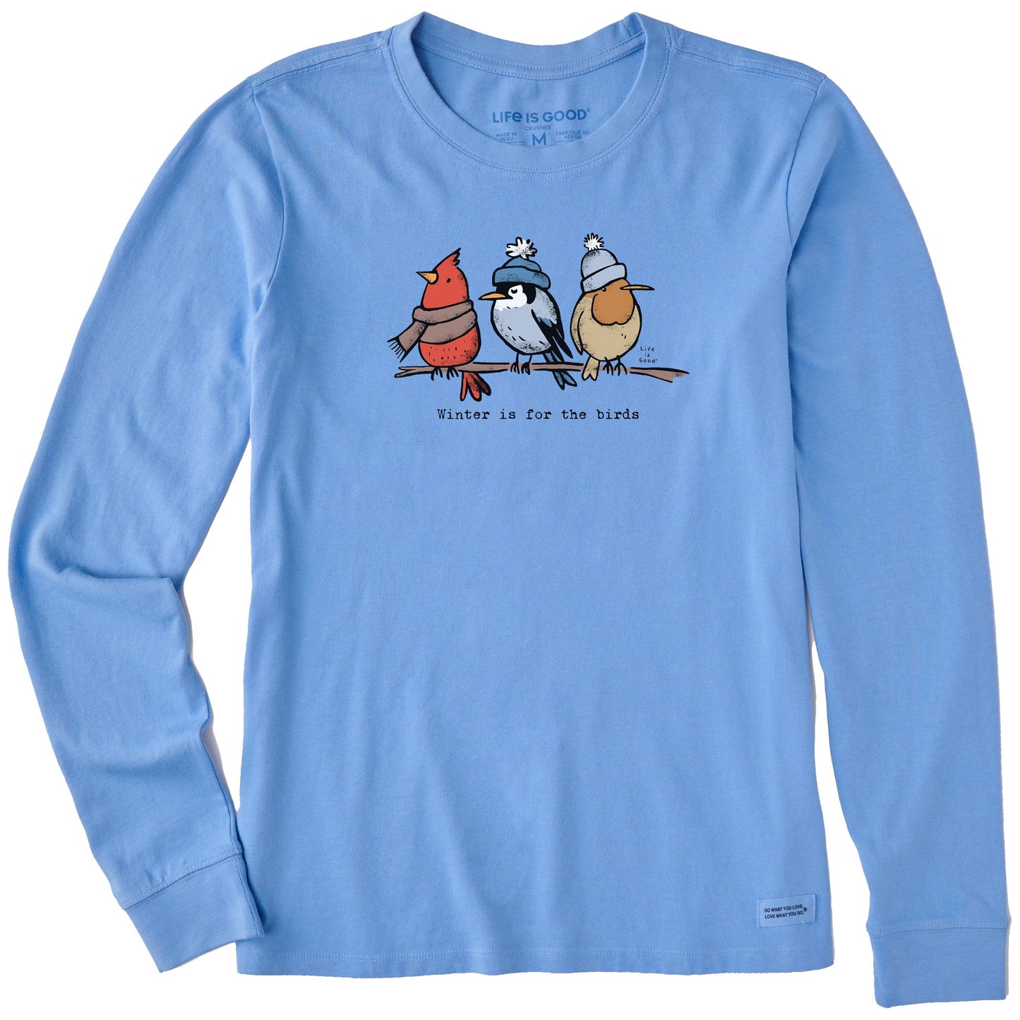 Women's Shady Winter is for the Birds Long Sleeve Crusher Tee