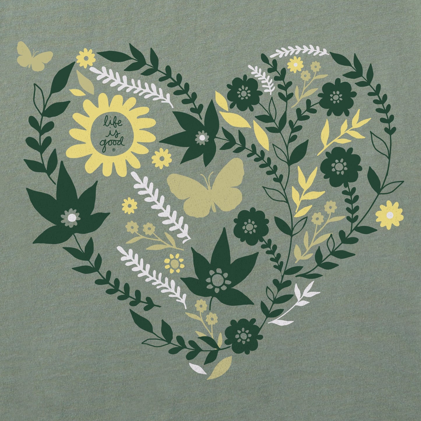 Women's Autumn Heart Short Sleeve Crusher Tee