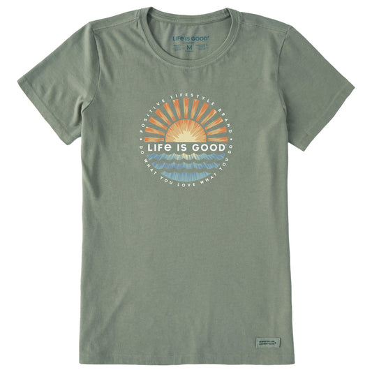 Women's Sunset Burst Short Sleeve Crusher Tee