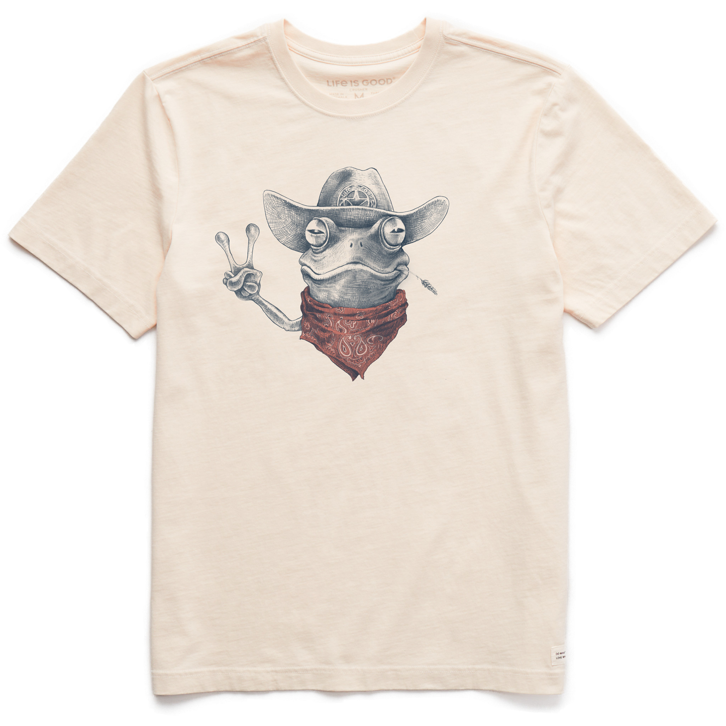 Men's Peace Frog Short Sleeve Crusher Tee