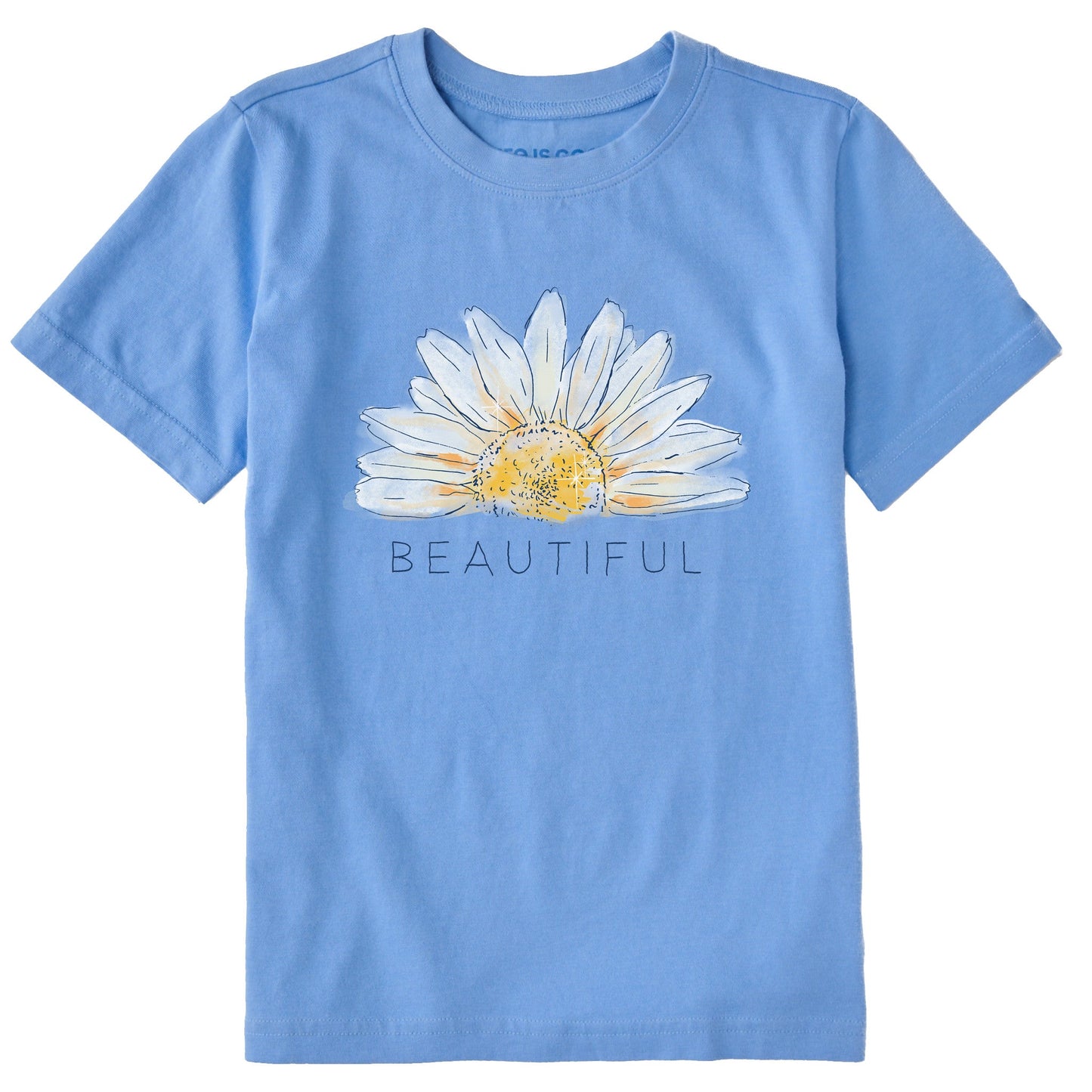 Kids Beautiful Daisy Short Sleeve Crusher Tee