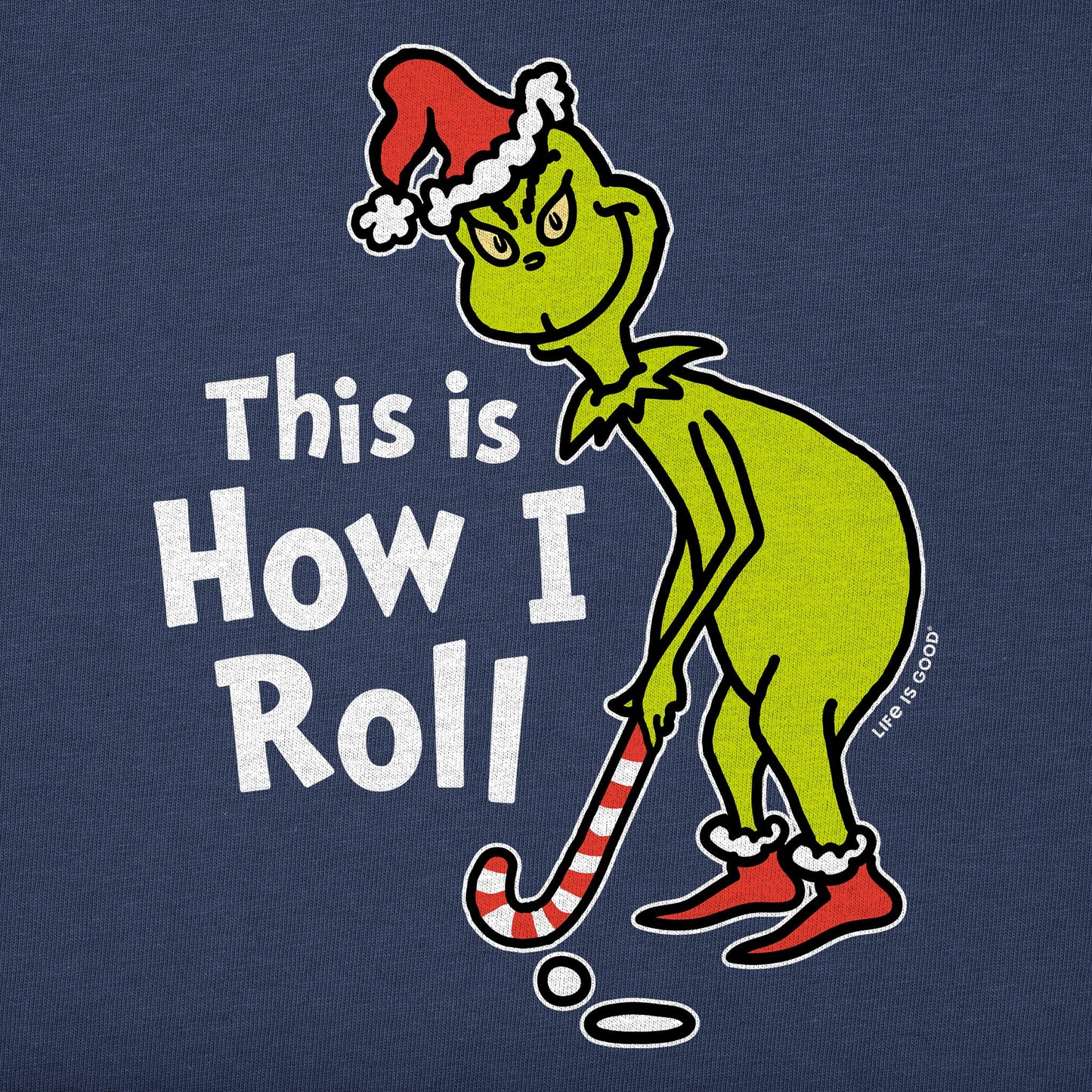 Kids Grinch How I Roll Golf Short Sleeve Crusher Tee