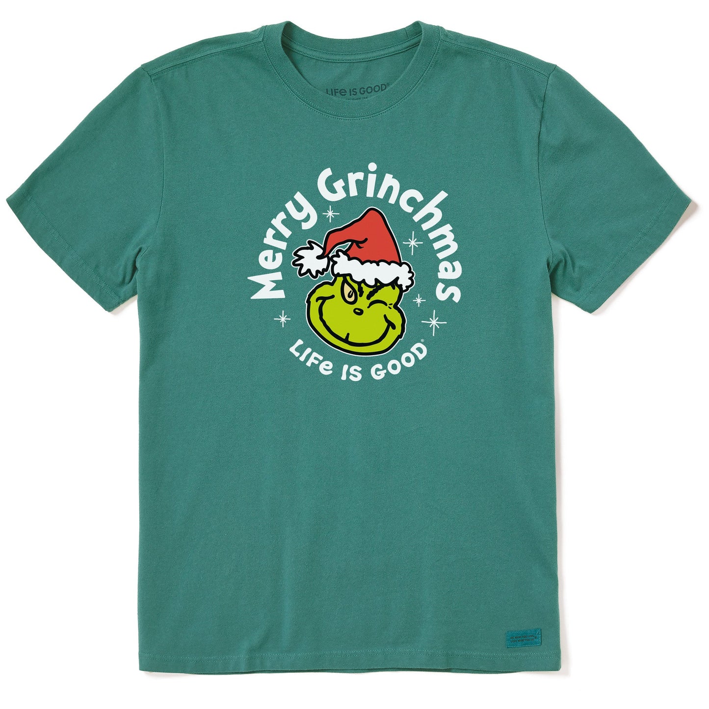Men's Merry Grinchmas Wink Short Sleeve Crusher Tee