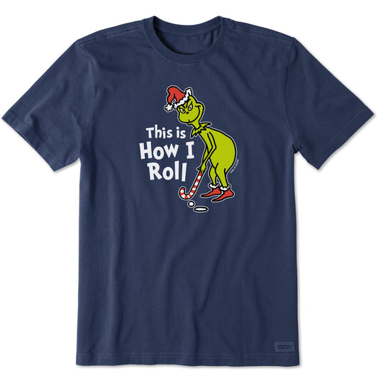 Men's Grinch How I Roll Golf Short Sleeve Crusher Tee