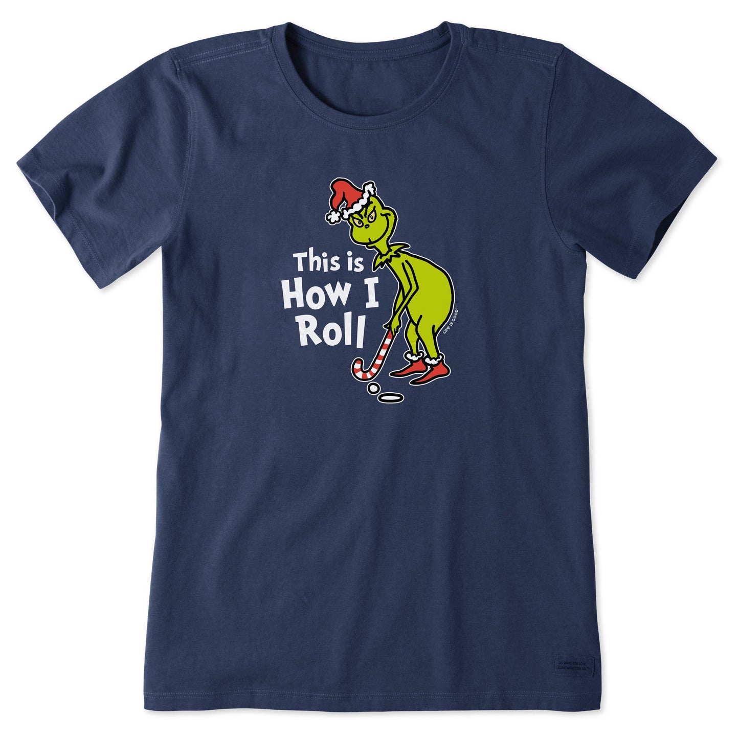 Women's Grinch How I Roll Golf Short Sleeve Crusher Tee