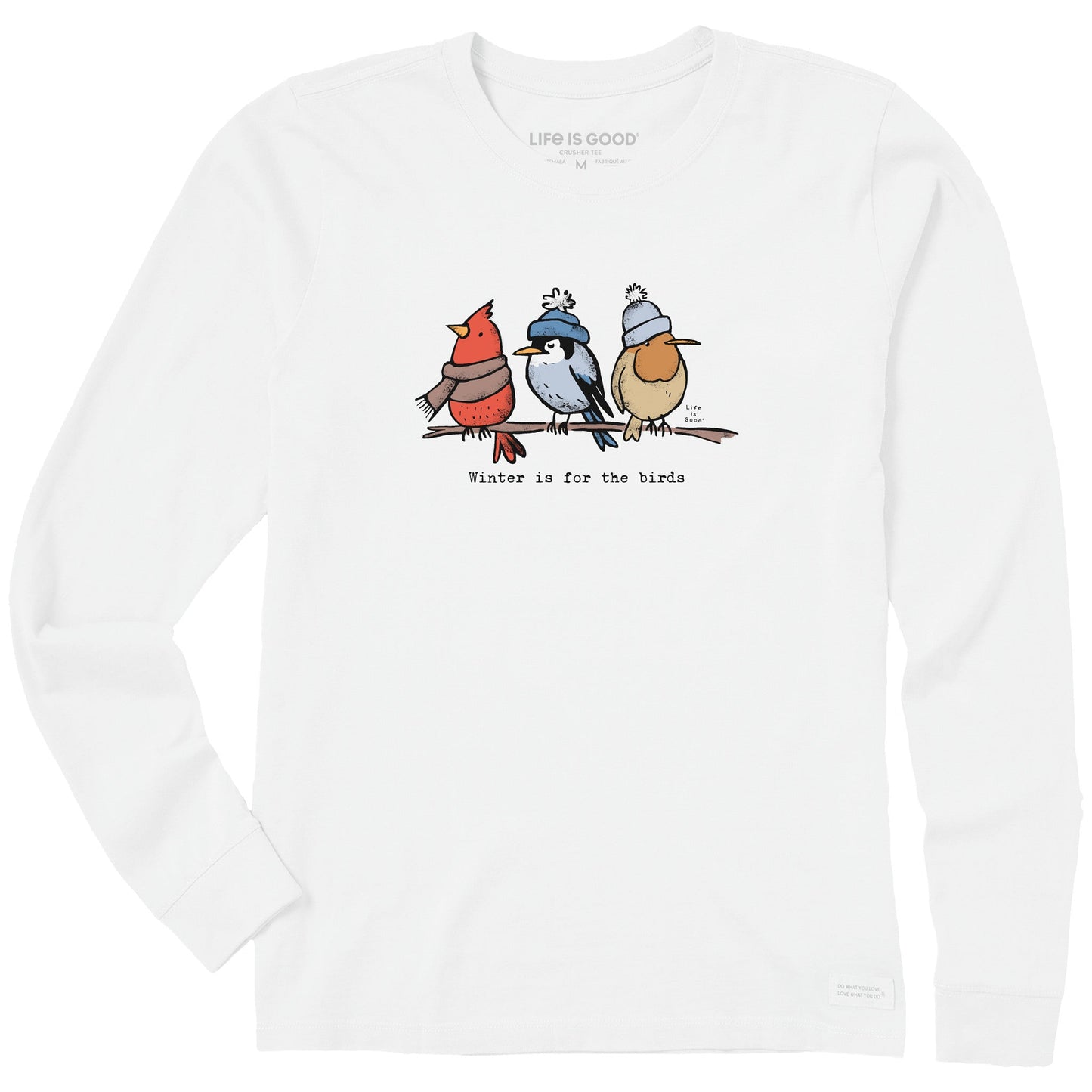 Women's Shady Winter is for the Birds Long Sleeve Crusher Tee