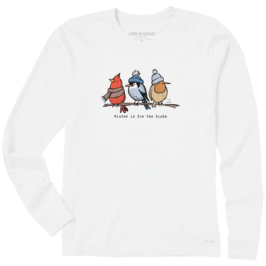 Women's Shady Winter is for the Birds Long Sleeve Crusher Tee