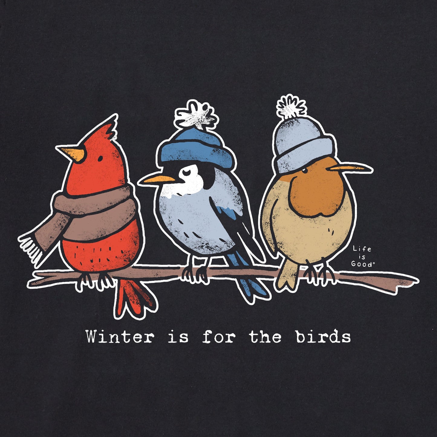 Women's Shady Winter is for the Birds Long Sleeve Crusher Tee