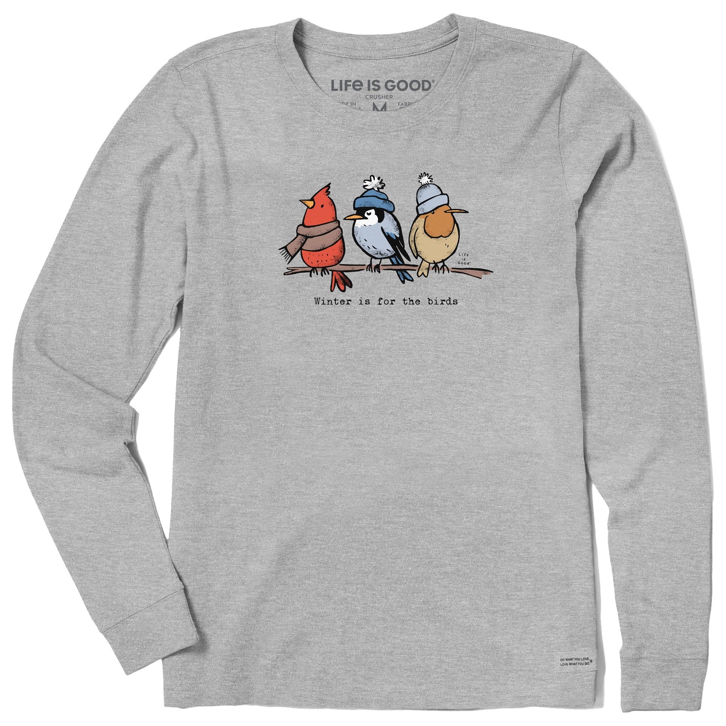 Women's Shady Winter is for the Birds Long Sleeve Crusher Tee