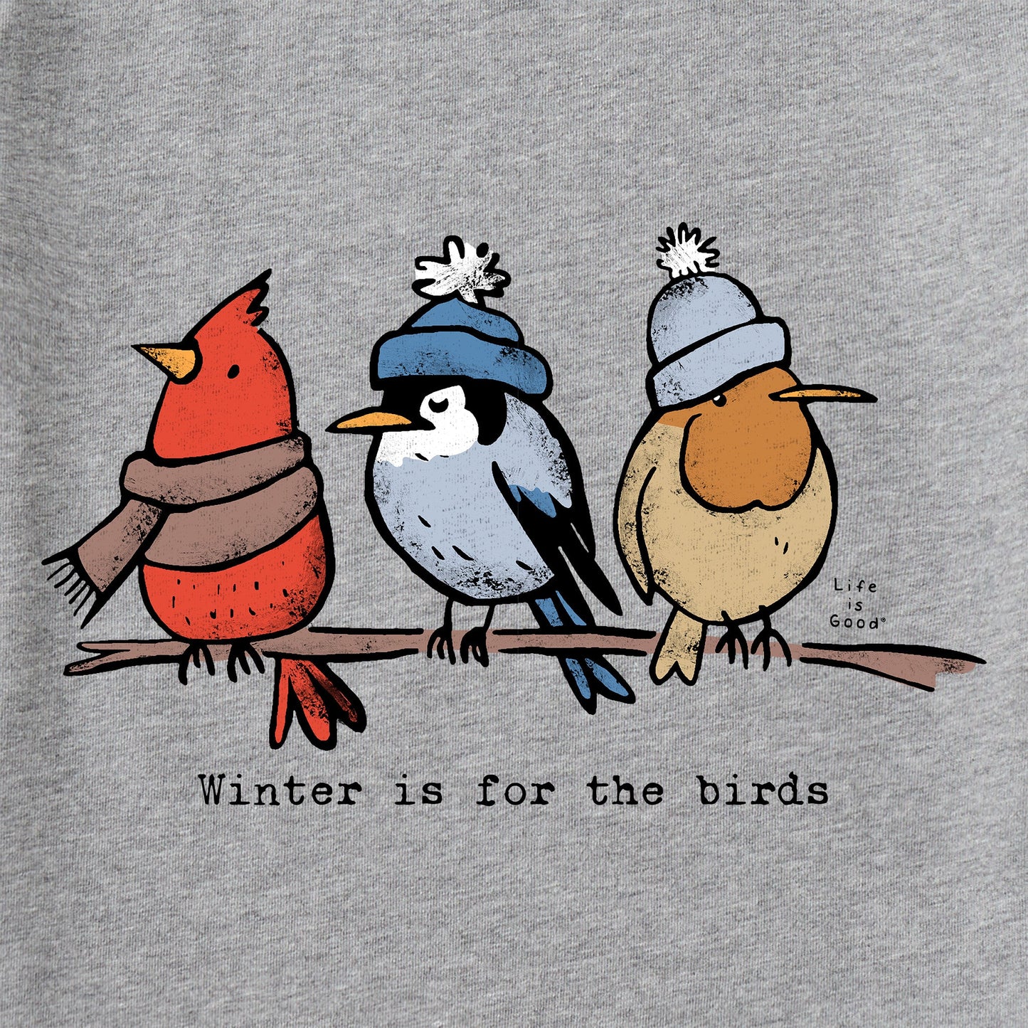 Women's Shady Winter is for the Birds Long Sleeve Crusher Tee