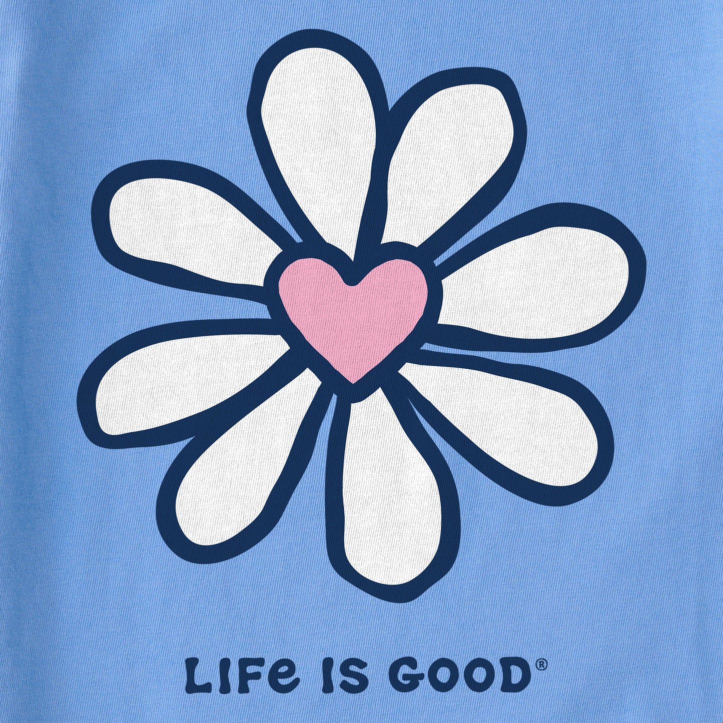 Women's Daisy Heart Short Sleeve Crusher Tee