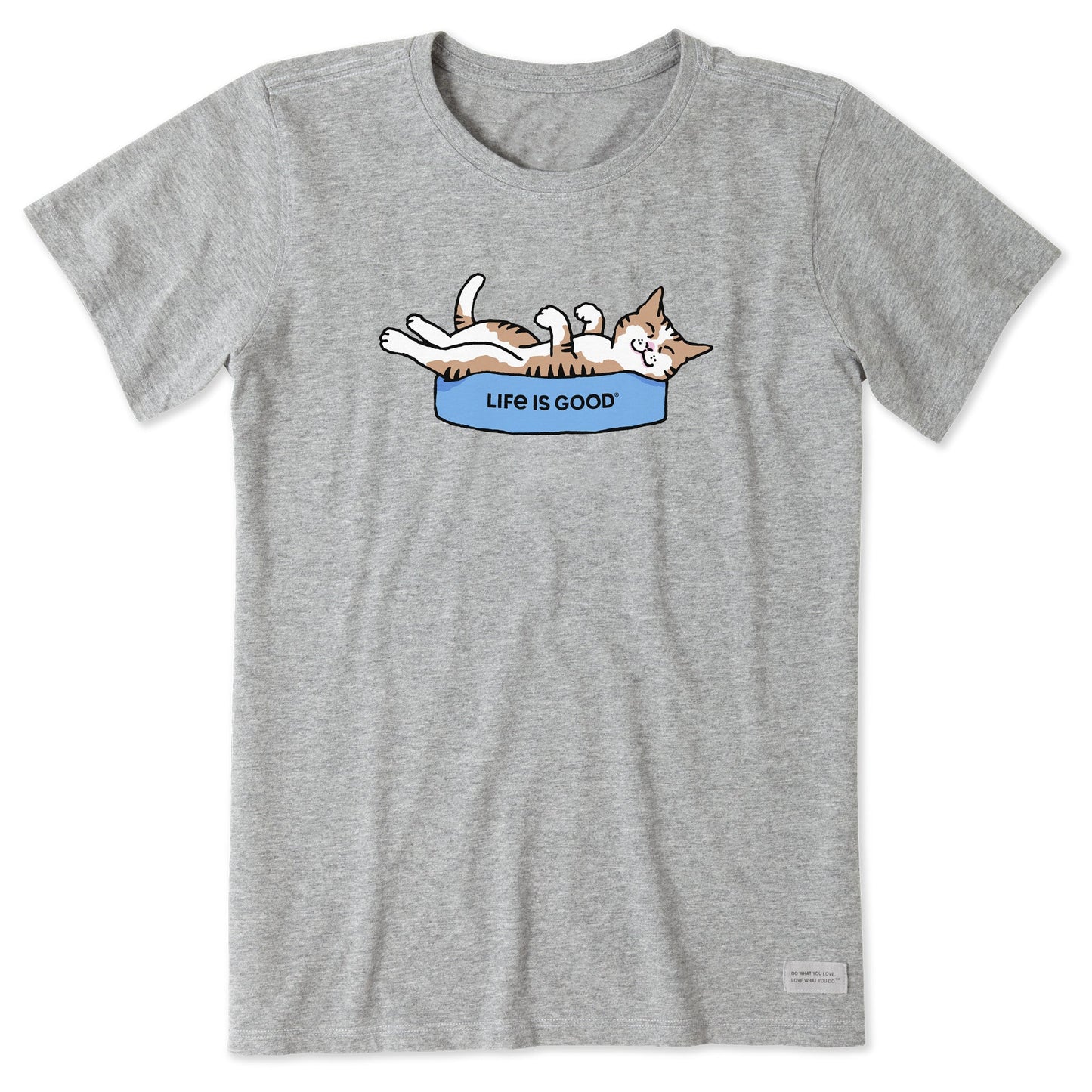 Women's Belly Rub Cat Short Sleeve Crusher Tee