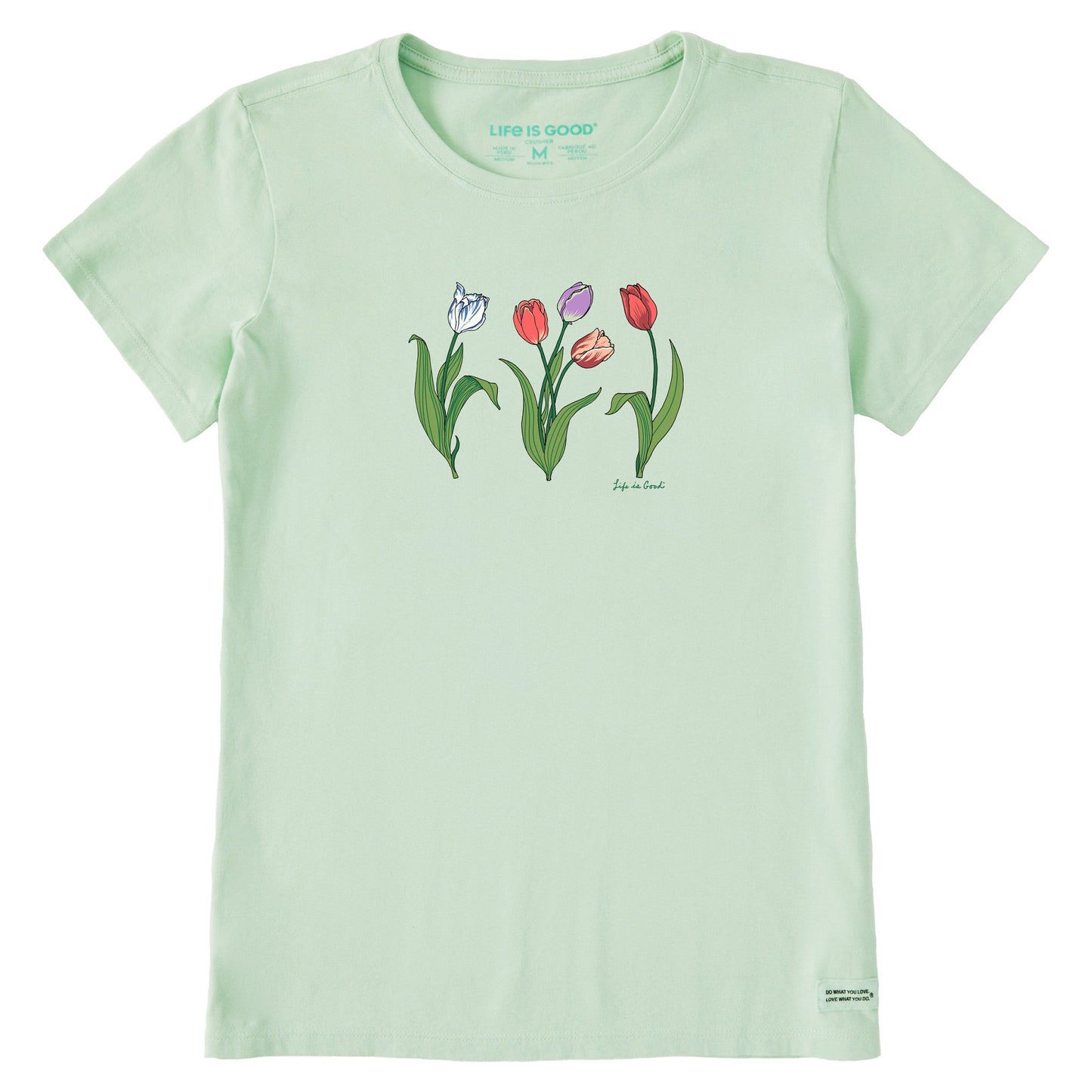 Women's 3 Genuine Tulips Short Sleeve Crusher Tee