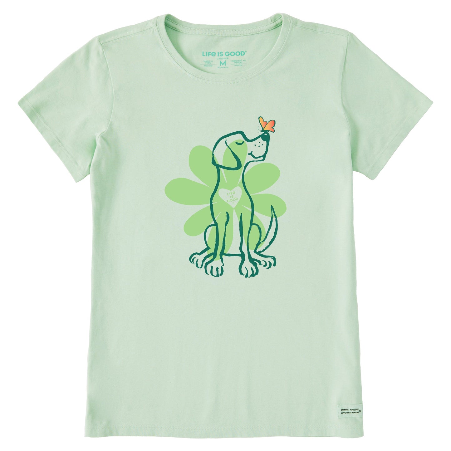 Women's Spring Daisy Dog Short Sleeve Tee