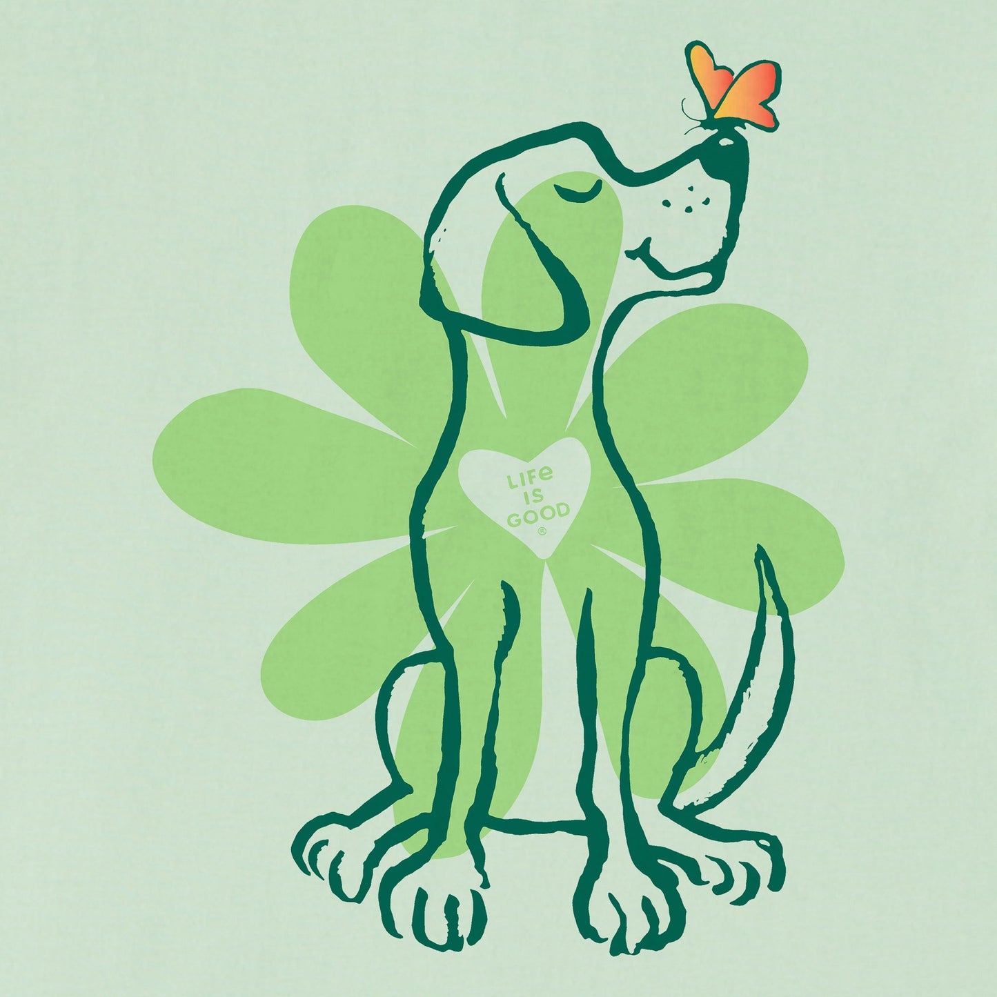 Women's Spring Daisy Dog Short Sleeve Tee