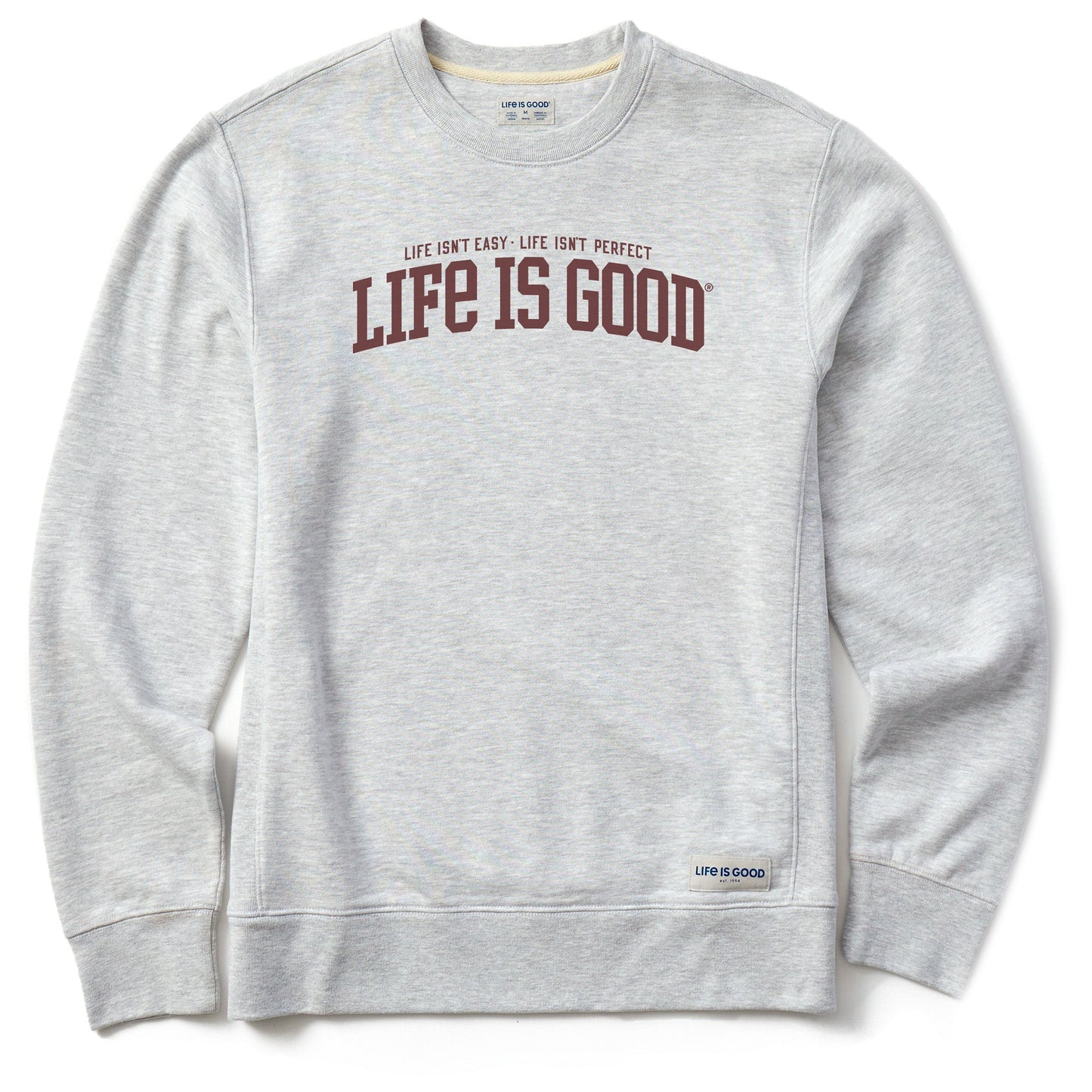 Men's Branded Athletic Life Isnt Easy Simply True Fleece Crew
