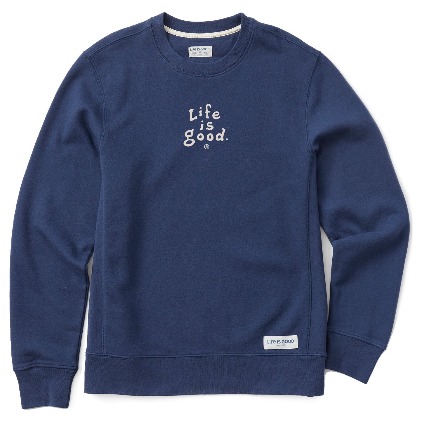 Men's LIG Vintage Wordmark Stacked Simply True Fleece Crew