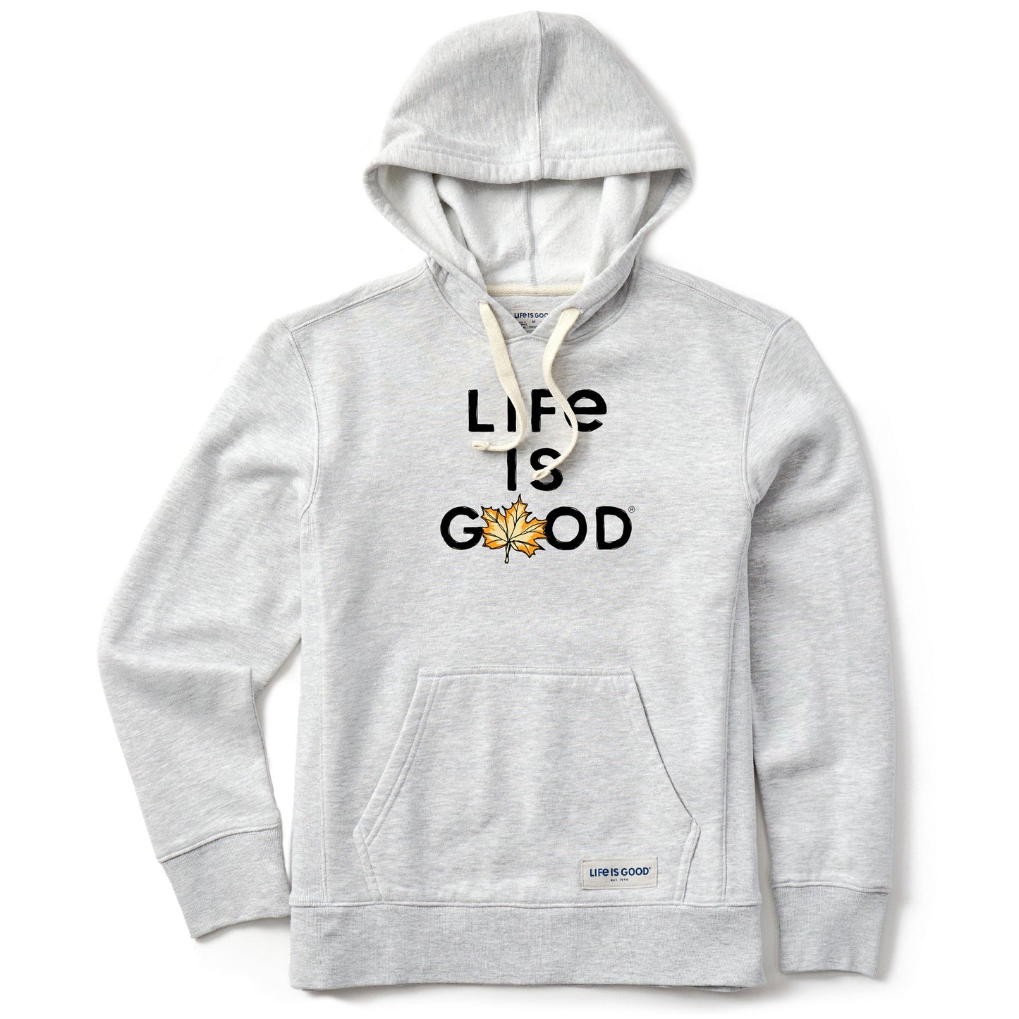 Women's Branded Stacked LIG w Leaf Simply True Fleece Hoodie