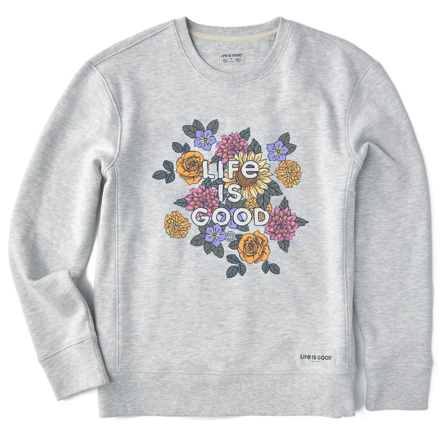 Women's Branded Floral Joy Simply True Crew