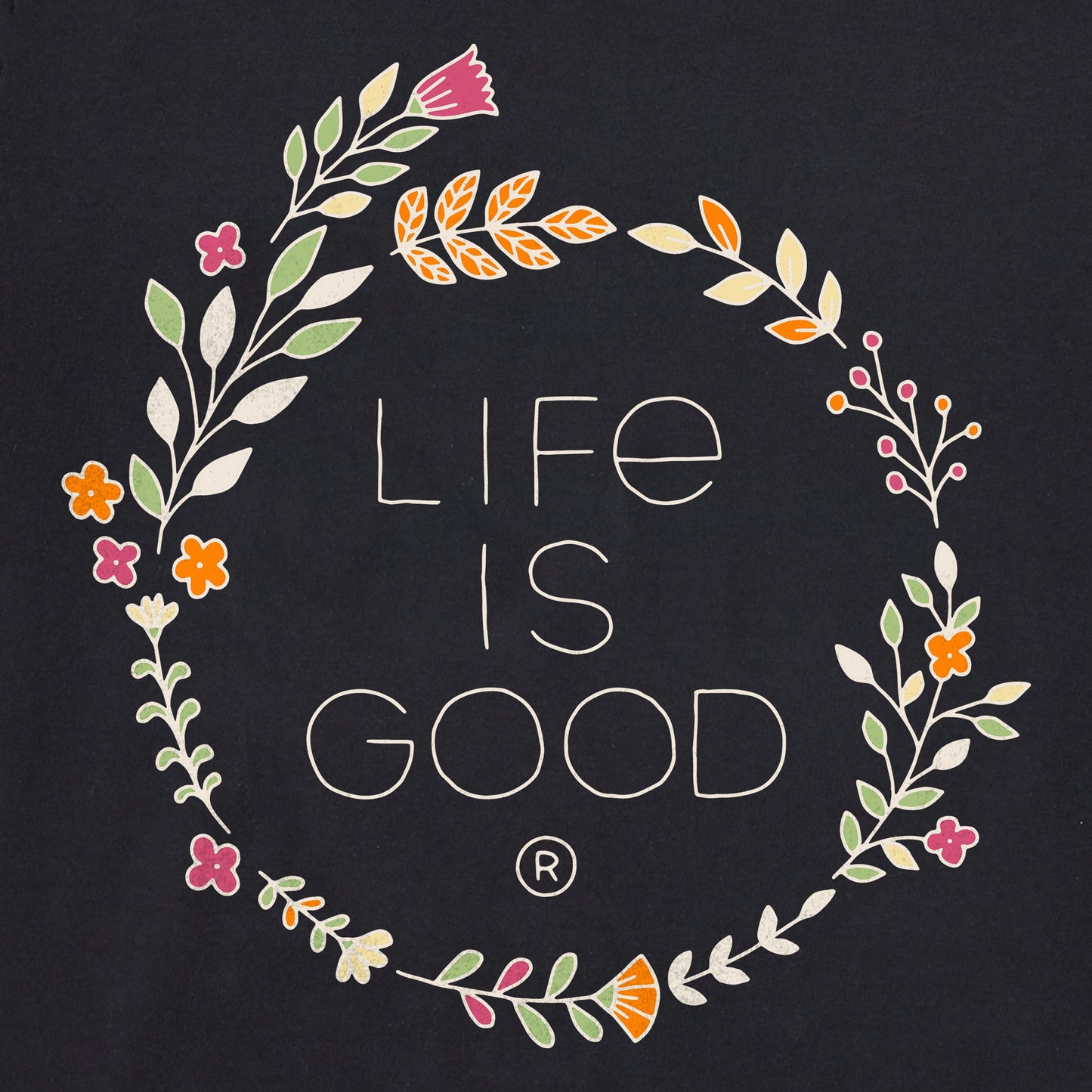 Women's Branded Stacked Floral Coin Simply True Fleece Crew