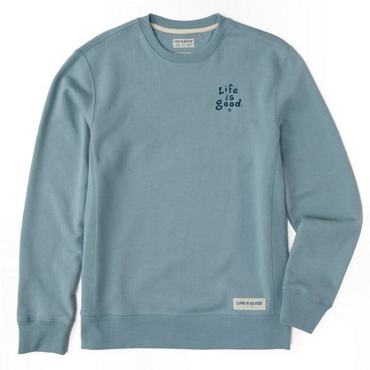 Men's LIG Vintage Wordmark Stacked Simply True Fleece Crew