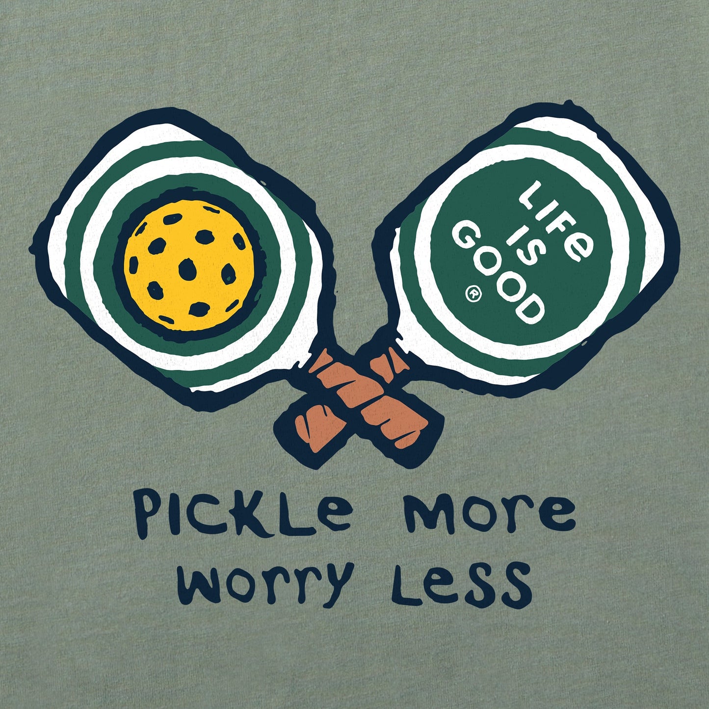 Men's Pickle More Worry Less Short Sleeve Tee